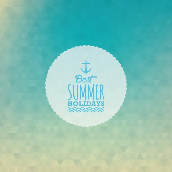 Étiquette vacances d'été — Image vectorielle