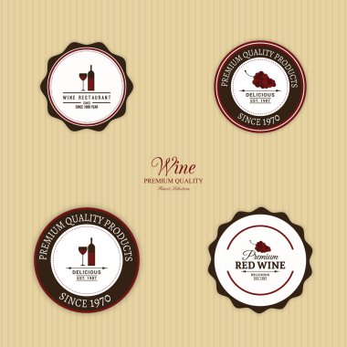 Lezzetli şarap etiketleri