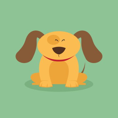 Cute karikatür köpek