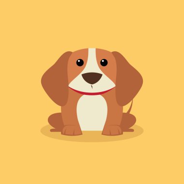 Cute karikatür köpek