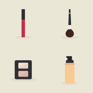 Soyut makyaj nesneleri