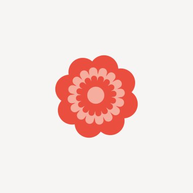 Soyut sevimli çiçek