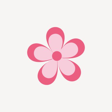 Soyut sevimli çiçek