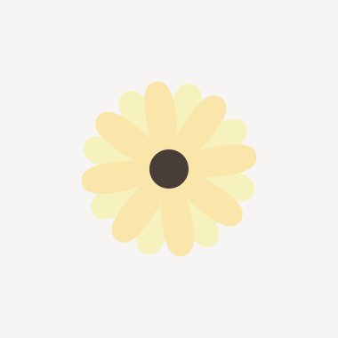 Soyut sevimli çiçek