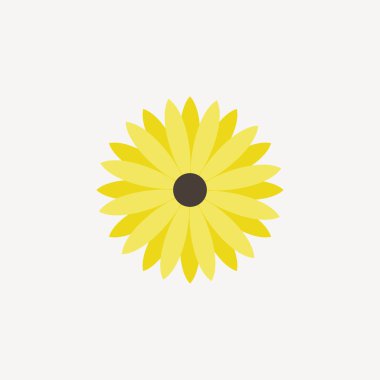 Soyut sevimli çiçek