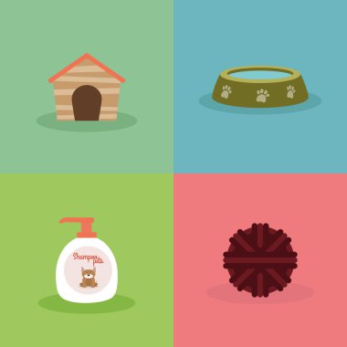 Evde beslenen hayvan dükkan nesneleri