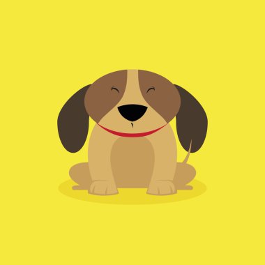 Cute karikatür köpek