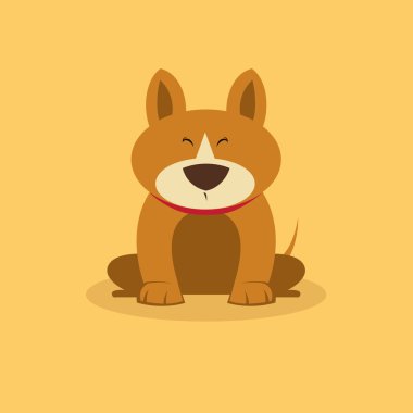 Cute karikatür köpek