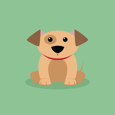 Cute karikatür köpek