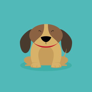 Cute karikatür köpek