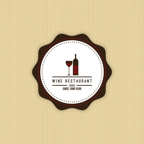 Deliziosa etichetta del vino — Vettoriale Stock