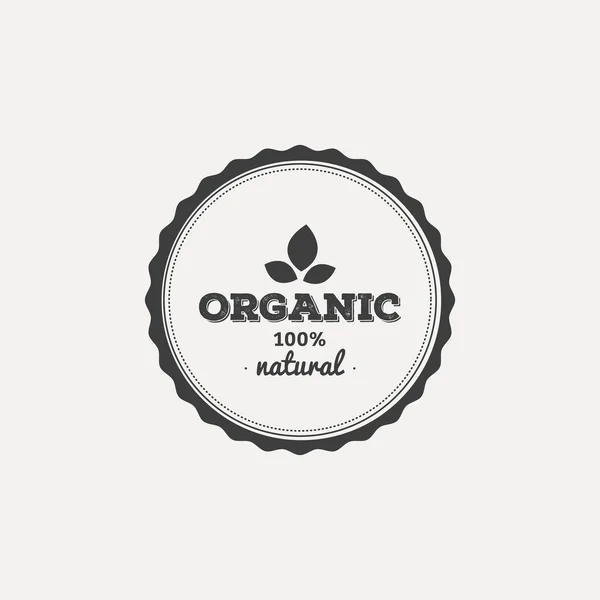 Organic food label — Stock Vector