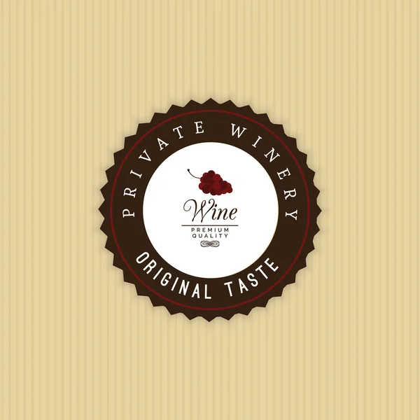 Délicieuse étiquette de vin — Image vectorielle