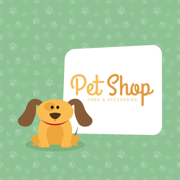 Pet shop background — Stock Vector