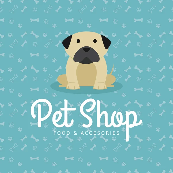 Tienda de mascotas Fondo — Archivo Imágenes Vectoriales