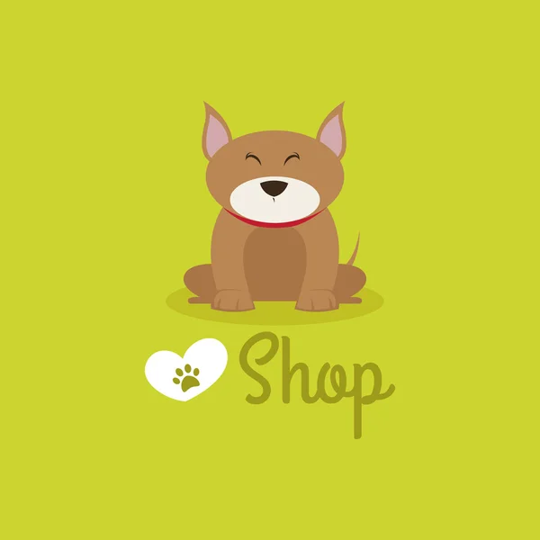 Pet shop background — Stock Vector