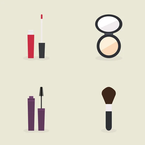Objetos abstractos del maquillaje — Vector de stock
