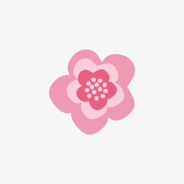 Flor linda abstracta — Vector de stock