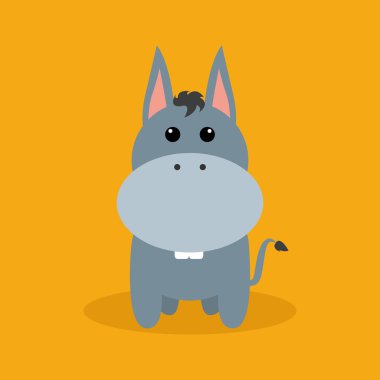 Sevimli çizgi eşek