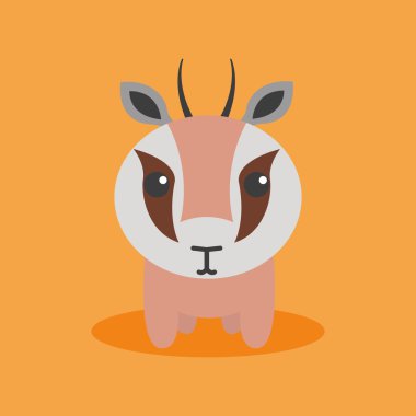 Sevimli çizgi film ceylan