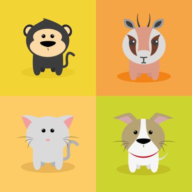 Sevimli çizgi film hayvanları