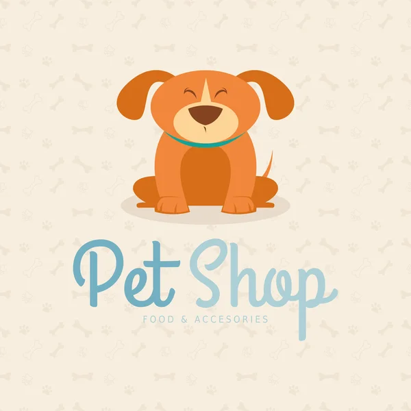 Tienda de mascotas Fondo — Vector de stock