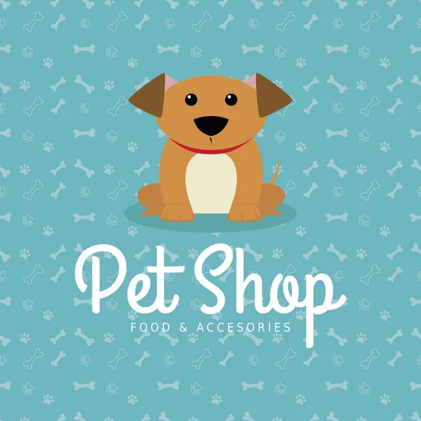 Pet Shop achtergrond — Stockvector