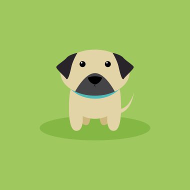 Cute karikatür köpek