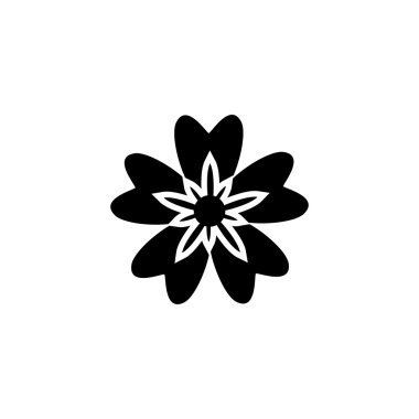 Soyut sevimli çiçek