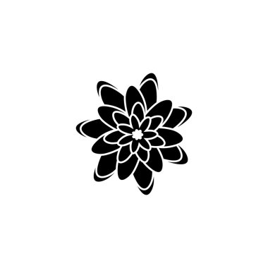 Soyut sevimli çiçek