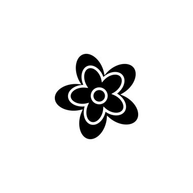 Soyut sevimli çiçek