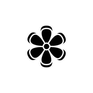 Soyut sevimli çiçek