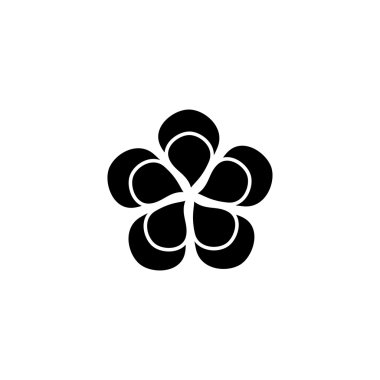 Soyut sevimli çiçek