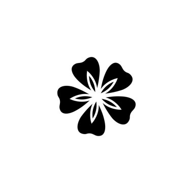 Soyut sevimli çiçek