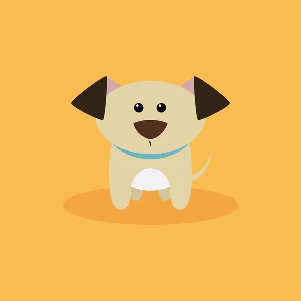 かわいい漫画の犬 — ストックベクタ