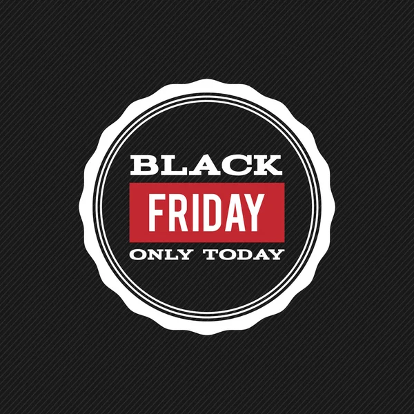 Black Friday Label — Stock Vector