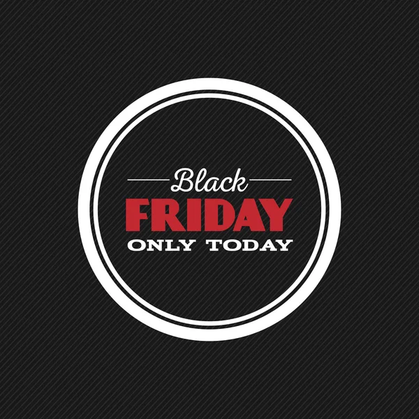 Black Friday Label — Stock Vector