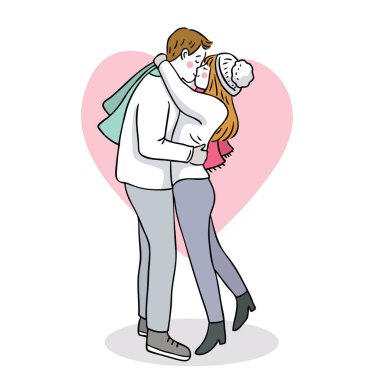 Christmas Couple Free Vector Eps Cdr Ai Svg Vector Illustration Graphic Art