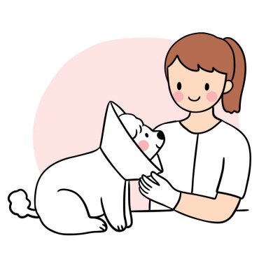 Konili Köpeğe Veteriner Bakımı