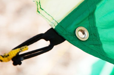 Çadır - ip ve kramp yerleşimini