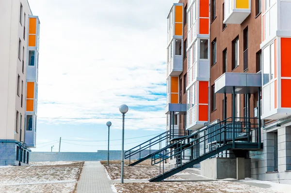 Modern Multi-Apartment Block — Stock Photo, Image