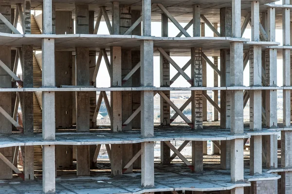 Concrete Highrise Construction Site — Stock Photo, Image