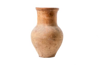 Kil sürahi beyaz arka plan üzerinde