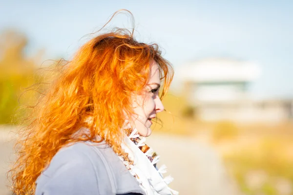 Red-haired girl — Stock Photo, Image