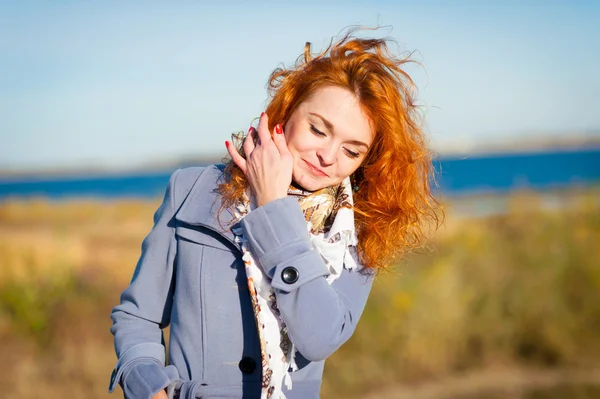 Red-haired girl — Stock Photo, Image