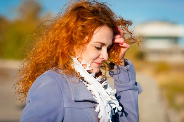 Red-haired girl — Stock Photo, Image