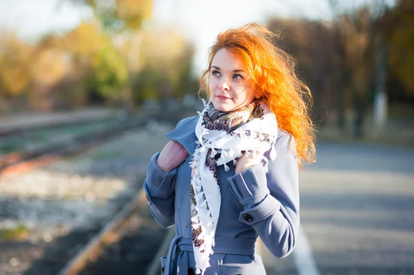 Red-haired girl — Stock Photo, Image