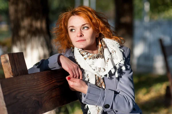 Red-haired girl — Stock Photo, Image