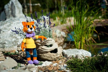 Yumuşak oyuncak - turuncu kedi