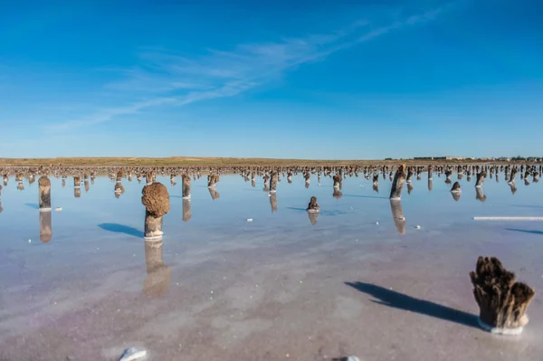 Lago de sal misterioso — Foto de Stock